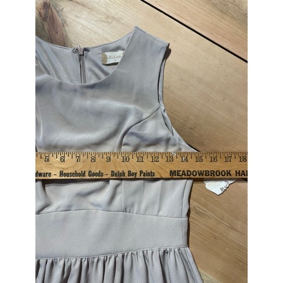 NWT! Altar'd State Taupe Dress with black lace detail. Summer. Wedding. Small - Picture 5 of 6